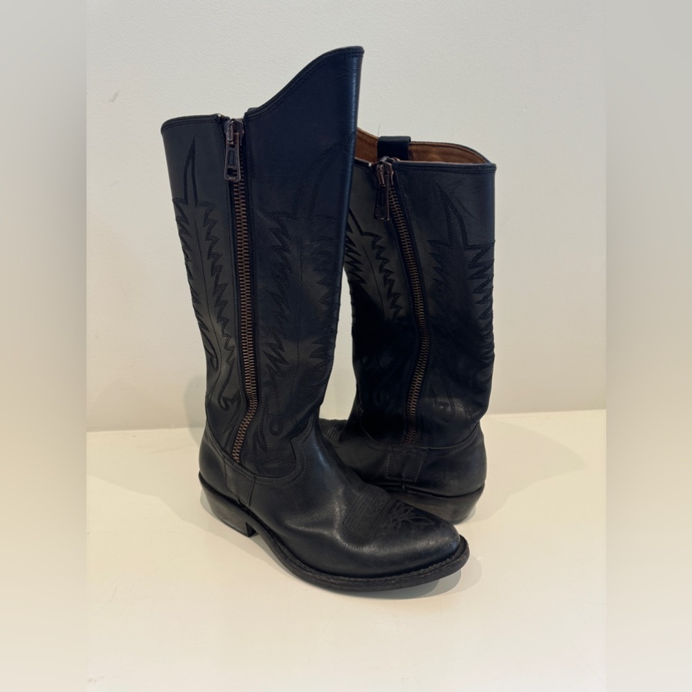 Golden Goose tall cowboy boots.